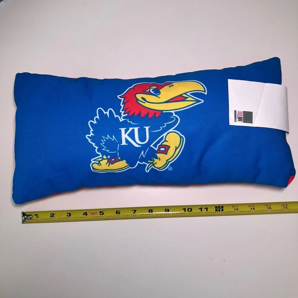 Kansas Jayhawks 2 Sided Bolster Travel‎ Pillow, 16